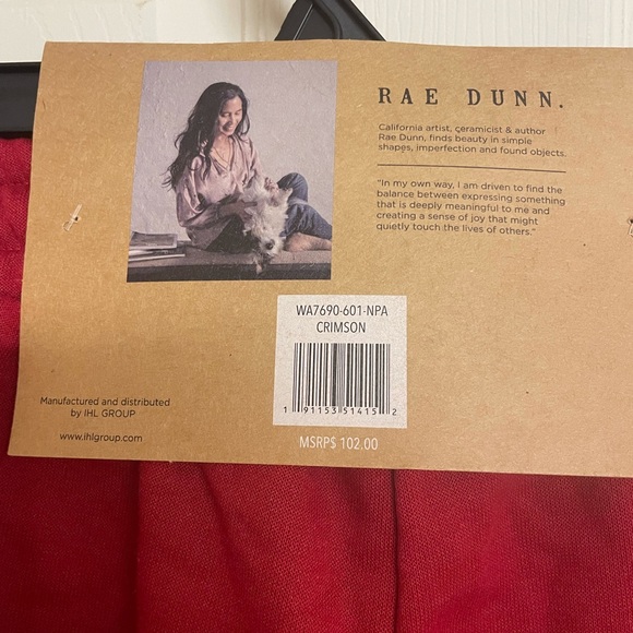Rae Dunn 2 piece set Cowl Neck Pullover & Jogger XL RED NWOT - Picture 4 of 5
